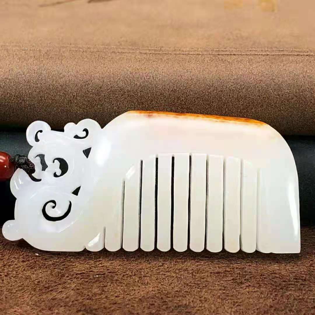 羊脂精品4800️脂白新疆和田玉籽料作品